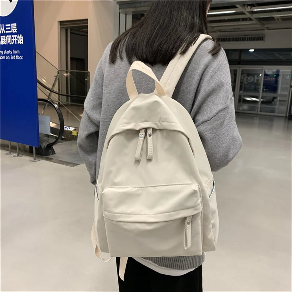 Mimicun Fashion Backpack Canvas Women Backpack Anti-theft Shoulder Bag New Schoolbag for Teenager Girls School Bookbag Female Rucksack