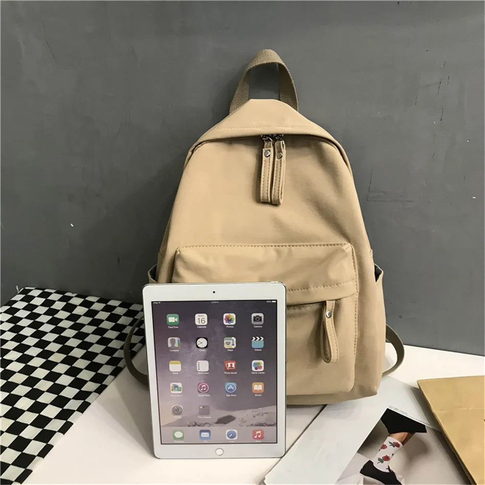 Mimicun Fashion Backpack Canvas Women Backpack Anti-theft Shoulder Bag New Schoolbag for Teenager Girls School Bookbag Female Rucksack