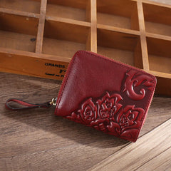 Mimicun 100% Genuine Leather Wallet Women Small Wallets Vintage Portomonee Female Short Coin Purse Women Card Holder Wallet Real Leather