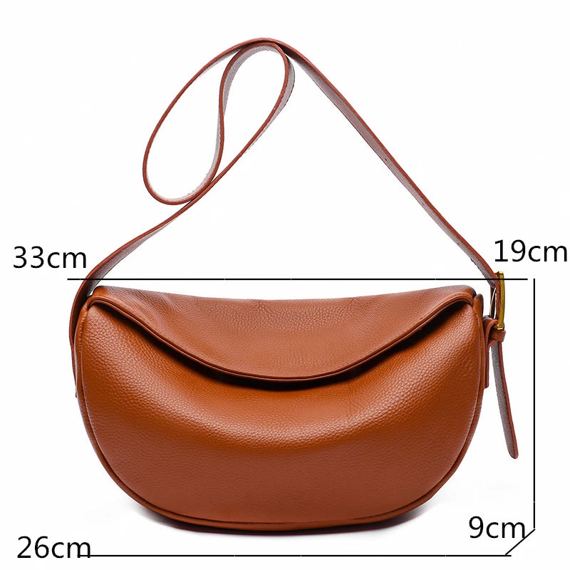 Mimicun Women's Bag New Soft Natural Genuine Leather Women Handbag Designer Female Crossbody Bag Fashion Luxury Ladies Shoulder Tote Sac