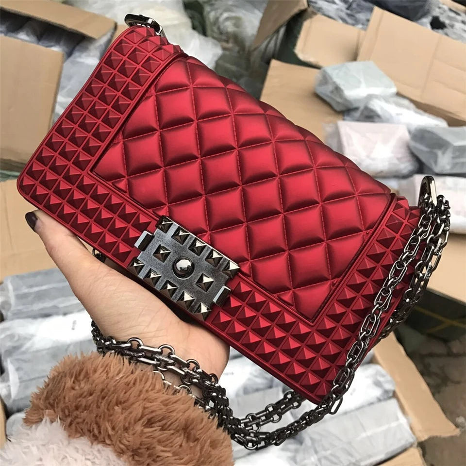 Mimicun Fashion Women PVC Messenger Bags High Quality Chain Ladies Handbags Crossbody Bag 2024 Luxury Deisgner Female Shoulder Bag