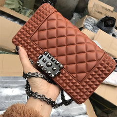 Mimicun Fashion Women PVC Messenger Bags High Quality Chain Ladies Handbags Crossbody Bag 2024 Luxury Deisgner Female Shoulder Bag