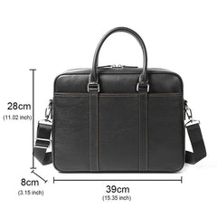 Mimicun Famous Brand Man Briefcase Genuine Leather Men Bag Fashion Male Shoulder Laptop Bag Handbag Business Cow Leather Men's Briefcase