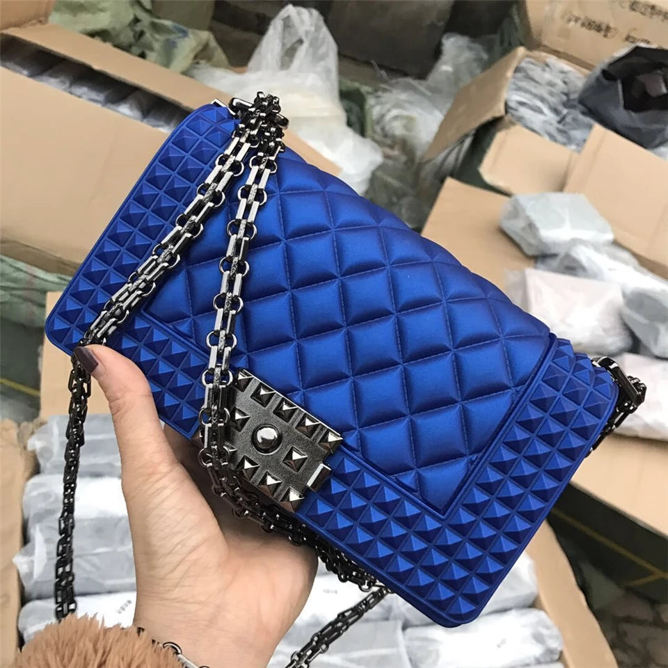 Mimicun Fashion Women PVC Messenger Bags High Quality Chain Ladies Handbags Crossbody Bag 2024 Luxury Deisgner Female Shoulder Bag