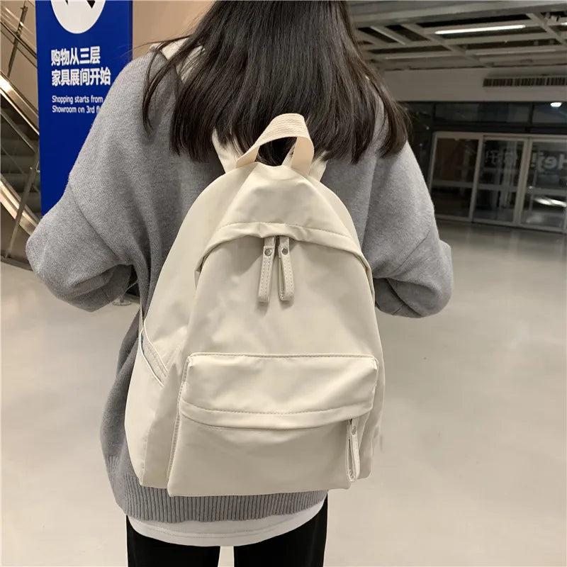 Mimicun School Backpack Women Canvas Student Double Shoulder Bag Schoolbag For Teenager Girls Boy satchel Bolsa Para La Escuela