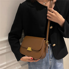 Mimicun 3 Layers Saddle Small Underarm Shoulder Bags For Women 2024 Trend Designer Crossbody Bag PU Leather Ladies Handbags