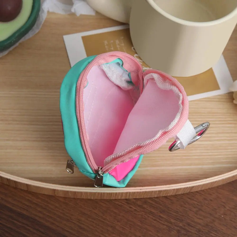 Mimicun  -  Cute Mini Coin Purse Macaron Color Key Chain Wallet Pouch Portable Pendant Earphone Bag Outdoor