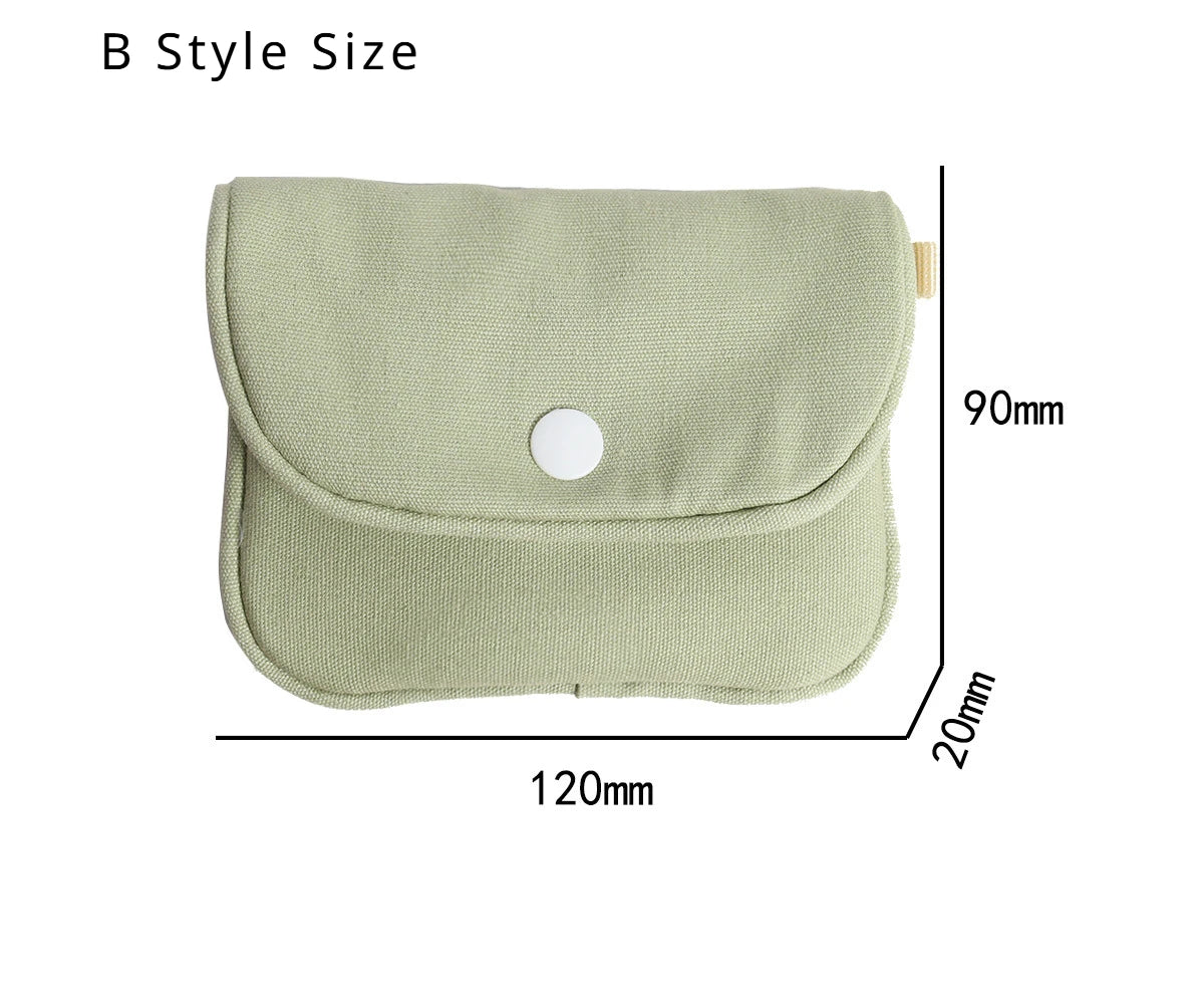 Mimicun Portable Coin Purse New Solid Color Mini Cash Wallet Lightweight Cotton Headphone Bag Women Key Pouch Travel Card Holder