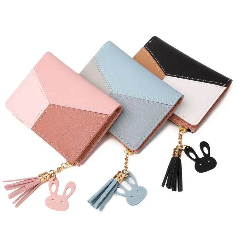 Mimicun Women's Wallet PU Leather Women's Wallet Made of Leather Women Purses Card Holder Foldable Portable Lady Coin Purses