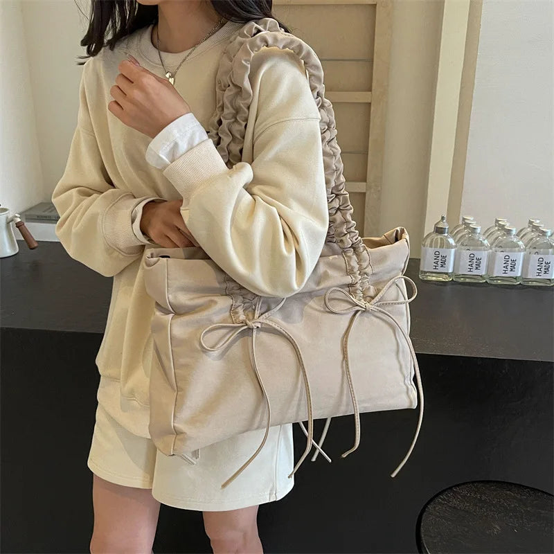 Mimicun  -  fancy bags Fashion Women Tote Bags Wrinkled Straps Shoulder Bolso Mujer Casual Daily Large Capacity Commute Crossbody Bolsas Femininas