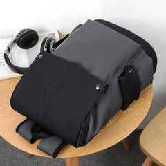 Mimicun New Men's Waterproof Large Capacity Backpack Oxford Cloth Travel Shoulder Bag with USB Charging Port Leisure Business Laptop Bag