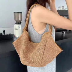 Mimicun  -  Bohemian Straw Women Handbags Summer Woven Shoulder Crossbody Bags for Women Travel Beach Bag Bali Holiday Shopper Purses Clutch