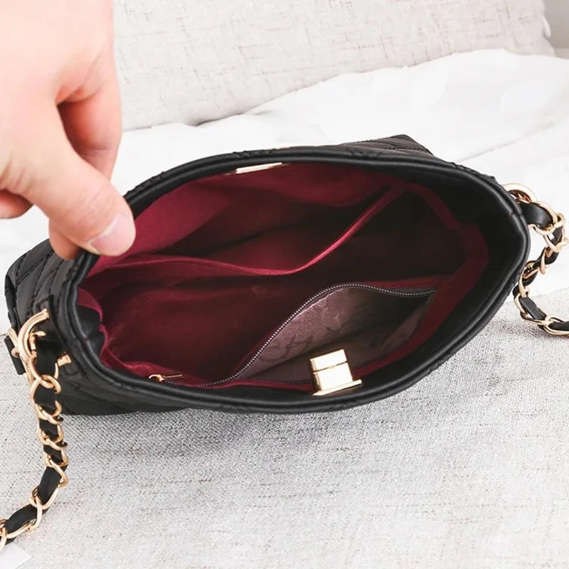 Mimicun Women's Shoulder Bag, Fashionable Shoulder Bag, Women's Handbag with Chain Strap, Fashionable Mini Wallet Storage Bag