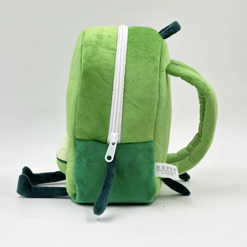 Mimicun Green Plush Backpack Bag High Quality daily Commuting Playing Dating cute Bag High Quality fashion bag for girls