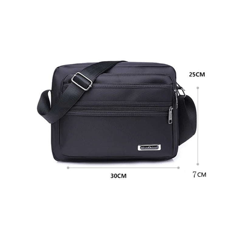 Mimicun New Men's Shoulder Bag Korean Crossbody Bag Student Book Bag Men's Personal Bags Nylon Bag