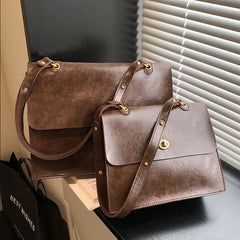 Mimicun Vintage Large Underarm Shoulder Bags For Women Trend Designer Work Female Briefcase PU Leather Ladies Handbags