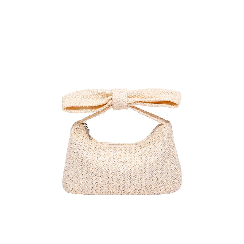 Mimicun New Women's Classic Knitted Mini Handbag Commuting Minimalist Handbag Women's Fashion Banquet Evening Bag Women's Beach Handbag