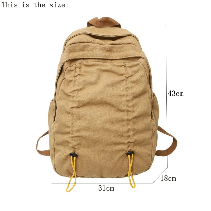 Mimicun 2024 New Vintage Canvas Backpack Schoolbag for Teenage Girls Boys Mochila Woman Man Rucksack High Quality