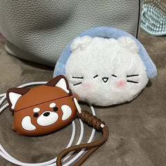 Mimicun Cute Plush Wallets for Women Small Original Designer Kawaii Lolita Coin Purse Cartoon Fashion Earphone New Elegant Wallet