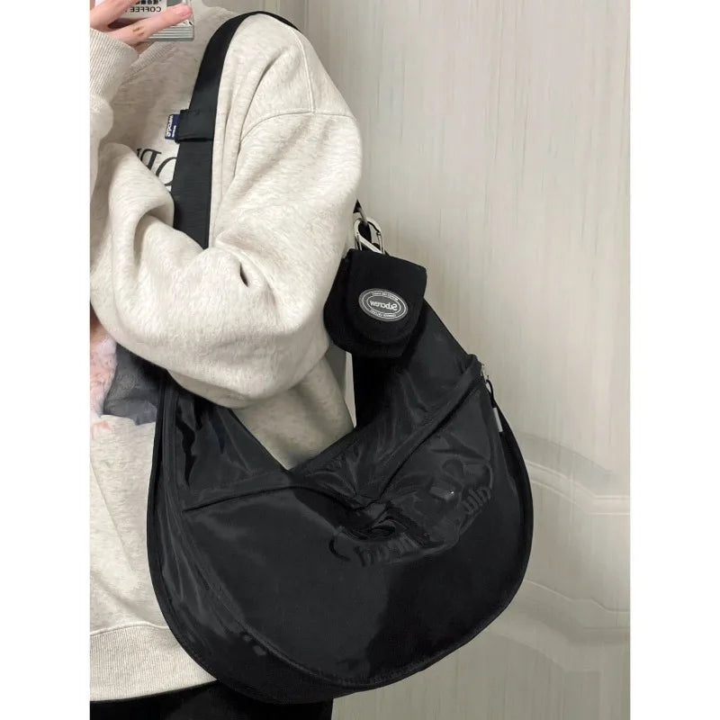 Mimicun  -  y2k bag New High-capacity Shoulder Bags for Women Simple Casual Hobos Crossbody Bag Office Lady Nylon Totes Underarm Bag