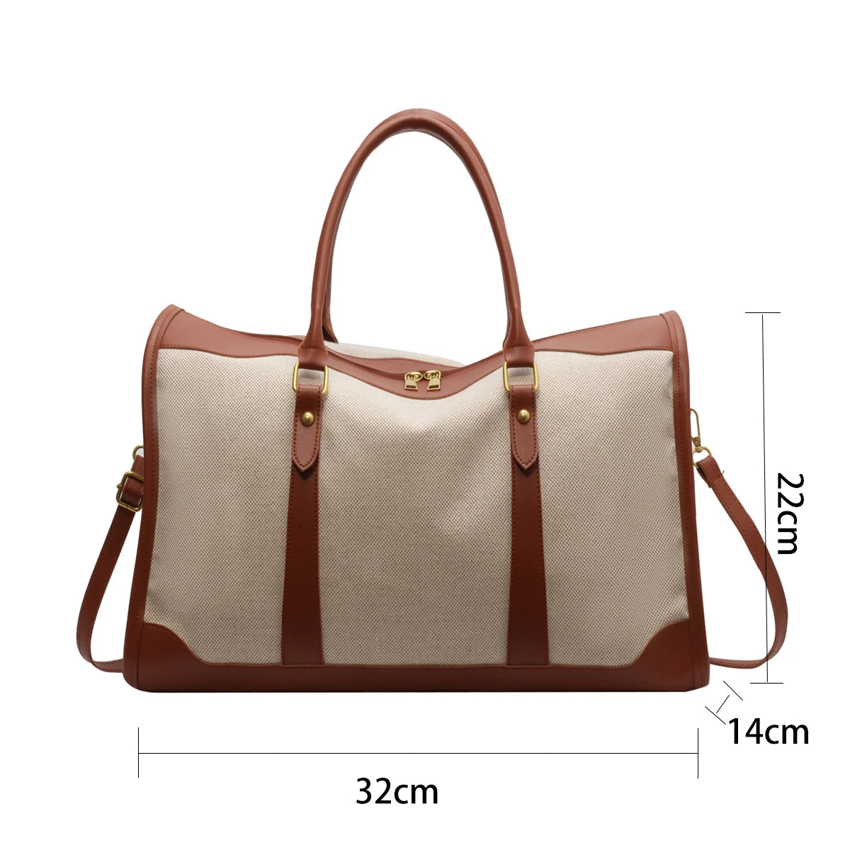 Mimicun  -  Canvas Girl Travel Bag Casual Women's One Shoulder Weekend Overnight Bag Lightweight Luggage Crossbody Duffle Gym Tote Bags