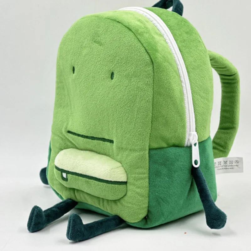 Mimicun Green Plush Backpack Bag High Quality daily Commuting Playing Dating cute Bag High Quality fashion bag for girls