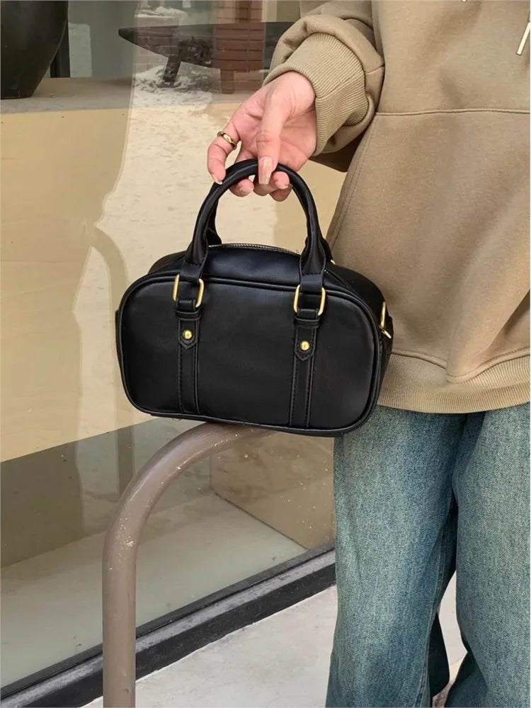 Mimicun  -  Vintage Brown Messenger Bag Purse Women Autumn Winter Leather Casual Crossbody Bags Female Retro Hot Girl Y2k Hand Bags