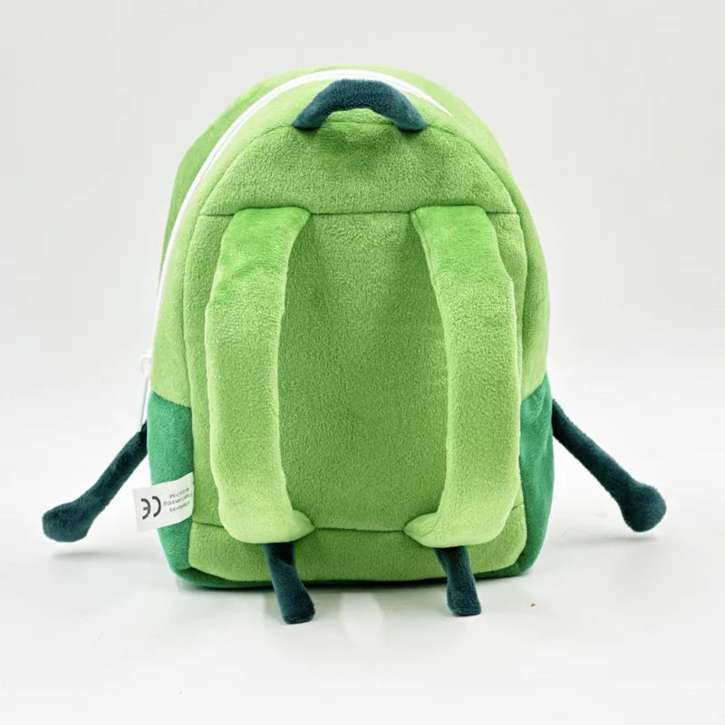 Mimicun Green Plush Backpack Bag High Quality daily Commuting Playing Dating cute Bag High Quality fashion bag for girls