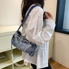 Mimicun  -  Denim Hobos Tote Shoulder Crossbody Bags for Women Handbags and Purses New Trendy Design Messenger Bag High Quality