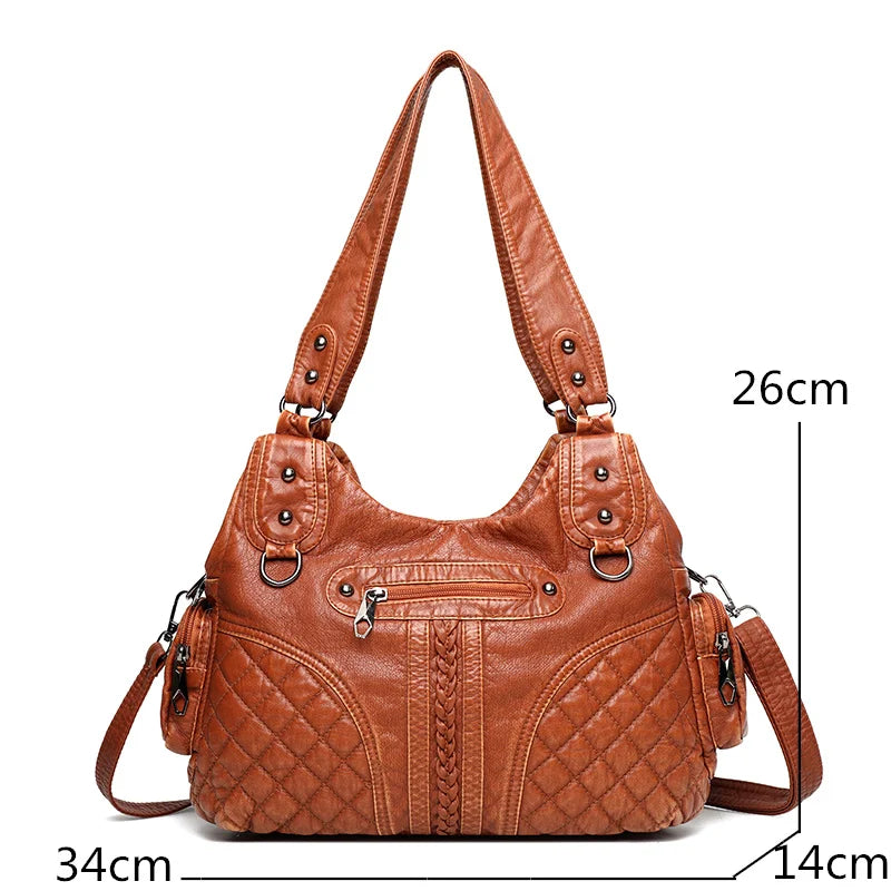 Mimicun High Quality Leather Luxury Handbags Women Shoulder Bags Designer Crossbody Bag for Women Bag Fashion Female Messenger Bag Purse