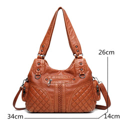 Mimicun High Quality Leather Luxury Handbags Women Shoulder Bags Designer Crossbody Bag for Women Bag Fashion Female Messenger Bag Purse