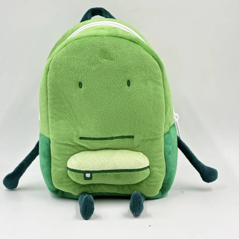 Mimicun Green Plush Backpack Bag High Quality daily Commuting Playing Dating cute Bag High Quality fashion bag for girls