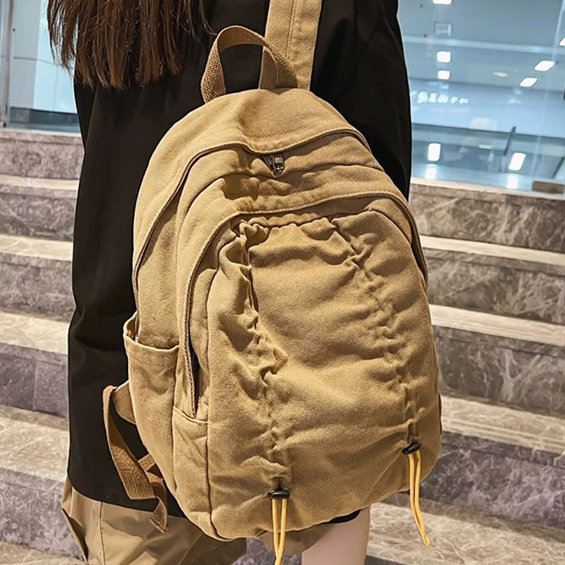 Mimicun 2024 New Vintage Canvas Backpack Schoolbag for Teenage Girls Boys Mochila Woman Man Rucksack High Quality