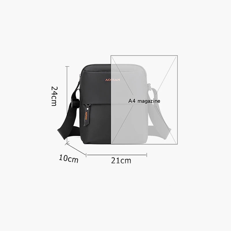 Mimicun Simple Men's Shoulder Bag Vertical Casual Crossbody Bag Outdoor Trend Fashionable Messenger Bag Men Satchel Bag Sling Bag Men