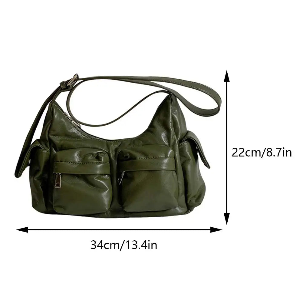 Mimicun  -  Designer Vintage Tote Handbag Women's Large Sling Crossbody Bag Versatile Leather Ladies Shoulder Bag Daily Dating Commuting Bag