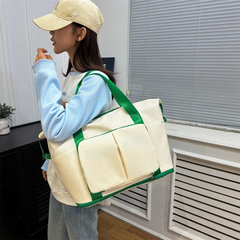 Mimicun  -  Travel Duffle Luggage Shoulder Bag for Women Fitness Bag Backpack for Women Weekend Dry Wet Separation Casual Crossbody Bags