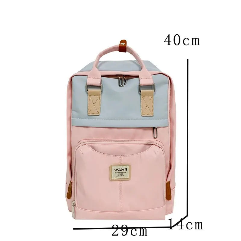 Mimicun Waterproof Nylon Backpack for Women Multi Pocket Man Boys Travel Backpacks Female School Bag for Teenage Girls