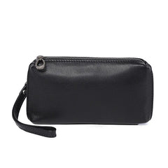 Mimicun Men Genuine Leather Wallet Phone Bag Soft Cowhide Leather Men Cluth Bag Credit Card Holder Wallets Coin Purse Male Money Bags