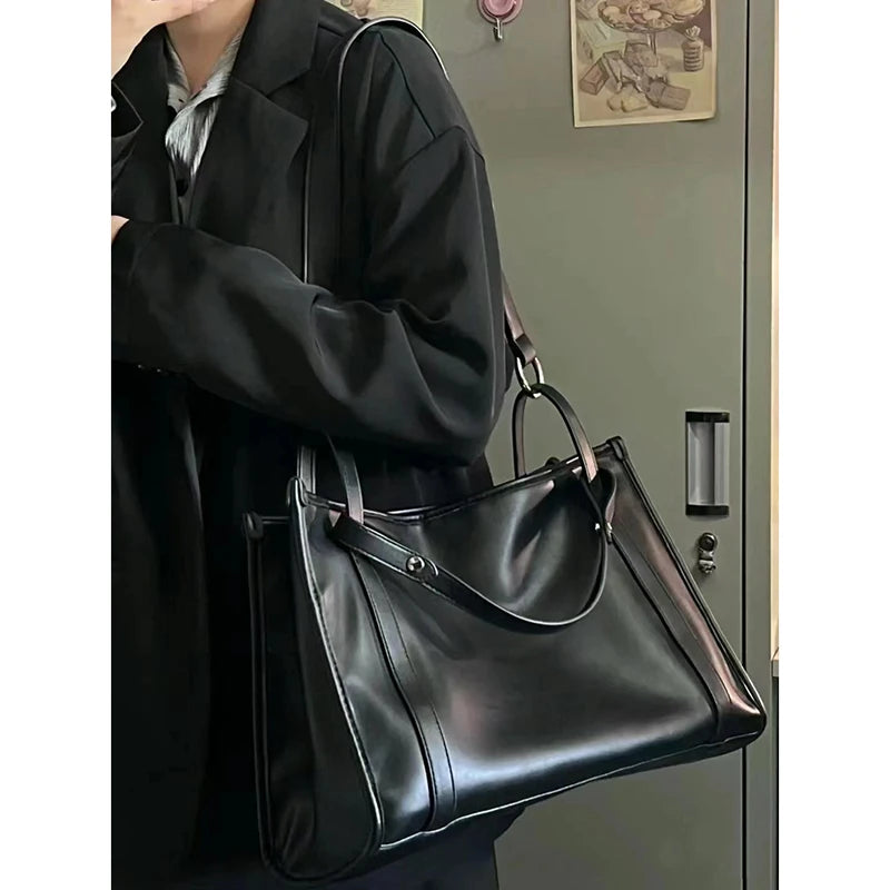 Mimicun  -  fancy bags Women Tote Bags Fashion New Design PU Large Capacity Bolsas Femininas Solid Korean Style Commute Shoulder Bolso Mujer