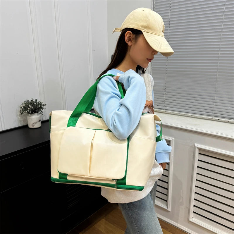 Mimicun  -  Travel Duffle Luggage Shoulder Bag for Women Fitness Bag Backpack for Women Weekend Dry Wet Separation Casual Crossbody Bags