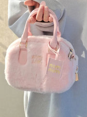 Mimicun  -  Sweet Handbags for Women Pink Messenger Bag Trendyol Cute Lady Casual Furry Kawaii Japanese Cotton Shoulder Bag