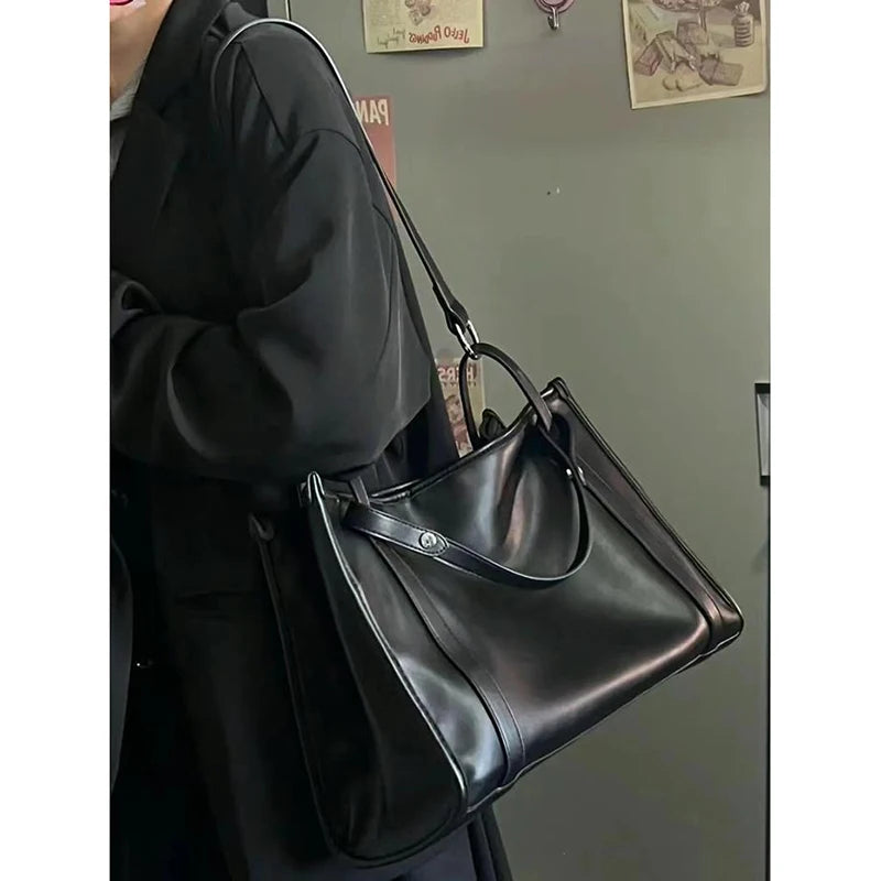 Mimicun  -  fancy bags Women Tote Bags Fashion New Design PU Large Capacity Bolsas Femininas Solid Korean Style Commute Shoulder Bolso Mujer