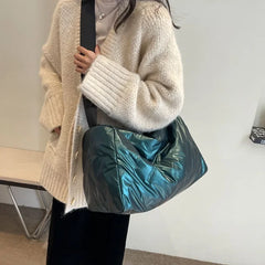 Mimicun Fashion Ulzzang Women Bag 2024 Soft Crossbody Bags For Women Designer Luxury Bag Quilted Cotton Shoulder Bag Hobos Bucket Bolso