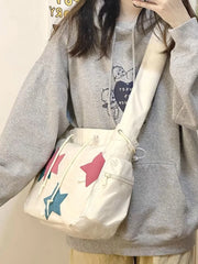 Mimicun  -  fancy bags Vintage Star Patchwork Large Capacity Canvas Shoulder Handbags Fashion Tote Underarm Bag Bolsa Bags